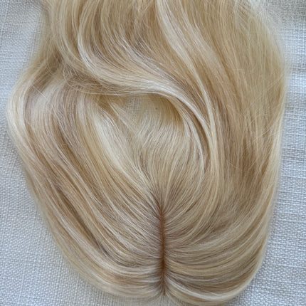 Till style blonde 100% human Hair Toppers for women