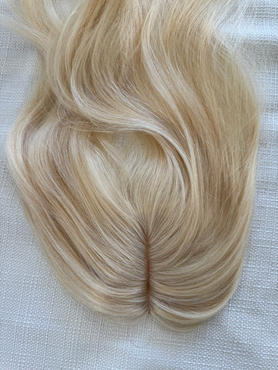 Till style blonde 100% human Hair Toppers for women