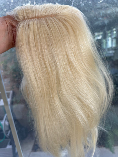 Till style blonde 100% human Hair Toppers for women