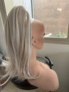 Tillstyle white blonde highlighted ponytail