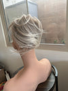 Tillstyle  ash blonde straight hair bun