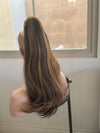 Tillstyle brown clip in ponytail