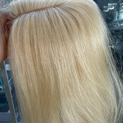 Till style blonde 100% human Hair Toppers for women