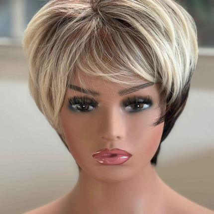 Tillstyle blonde short layered wig