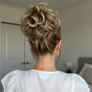 Large Messy Hair Bun Curly Synthetic hair