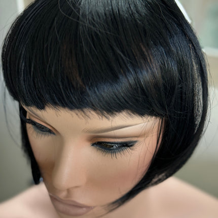 Tillstyle black clip in bangs for thinning crown natural looking bangs /short hair styles