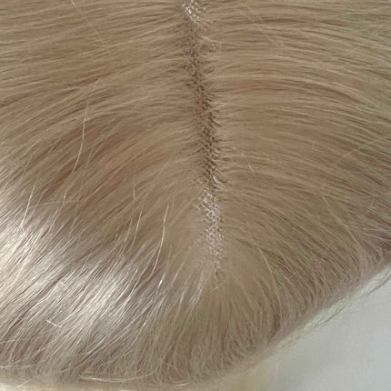 Tillstyle blonde human hair  blonde clip in hair toppers for women mono base