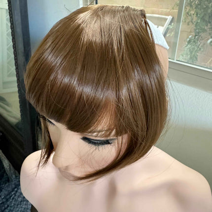 Tillstyle medium brown clip in bangs for thinning crown