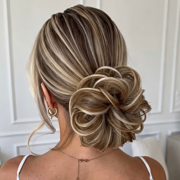 Large Messy Hair Bun Curly Synthetic hair