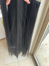 Till style 24 inch black long straight hair extensions with /clip in hair extensions black