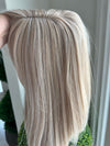 Tillstyle  bleach blonde mix ash blonde hair toppers with bangs