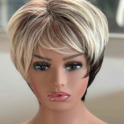 Tillstyle blonde short layered wig