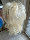 Tillstyle shaggy layered wig with bangs bleach blonde #613 shoulder length
