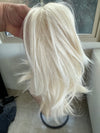Tillstyle  white blonde clip in ponytail claw clip pony tail