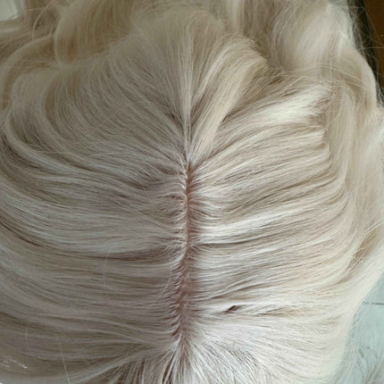 Till style  creamy white / white blonde  hair toppers for women  /bangs