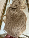 Tillstyle long wavy tied in half wig dirty blonde with ash blonde highlights water wave breathable base