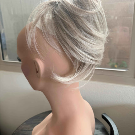 Tillstyle  ash blonde straight hair bun