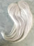 Tillstyle white hair topper for women White blonde  /ice blonde