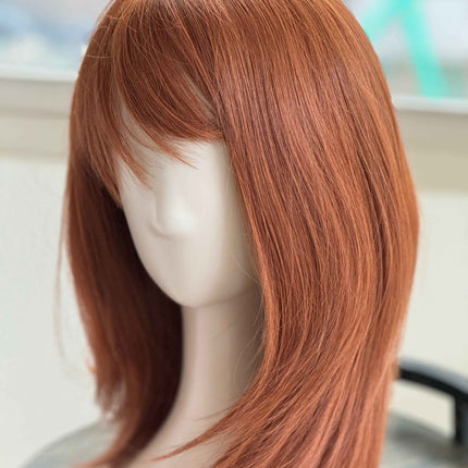 Tillstyle Auburn wig with bangs 14 inch