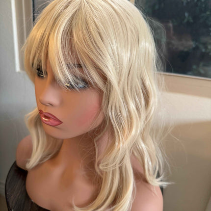 Till style  blonde  hair toppers for women  /bangs/body wave