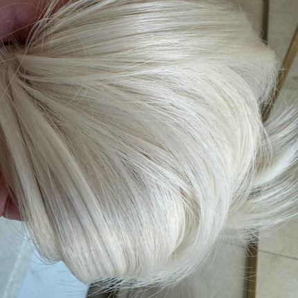 Tillstyle pale white straight hair bun