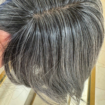 Till style grey  hair toppers for women with bangs