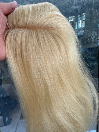 Till style blonde 100% human Hair Toppers for women