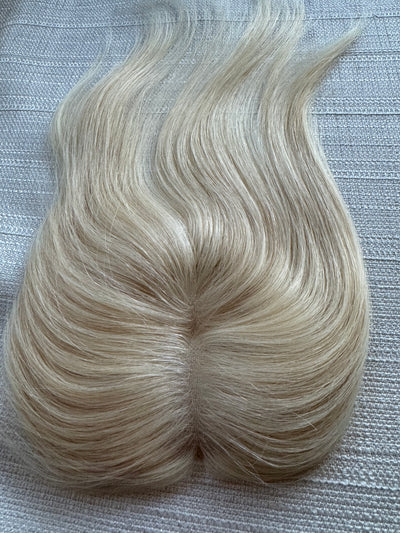 Tillstyle 100% Human Hair Toppers platinum blonde / short hair / medium hair styles/alopecia