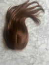 Tillstyle medium brown hair toppers/remy human hair/ mono mesh base/ thinning hair volume