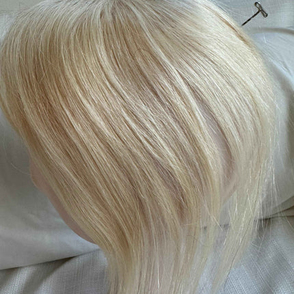 Tillstyle 100% Human Hair Toppers for women platinum blonde