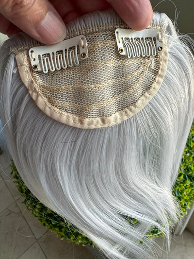 Tillstyle  silver  large clip in bangs thick bangs