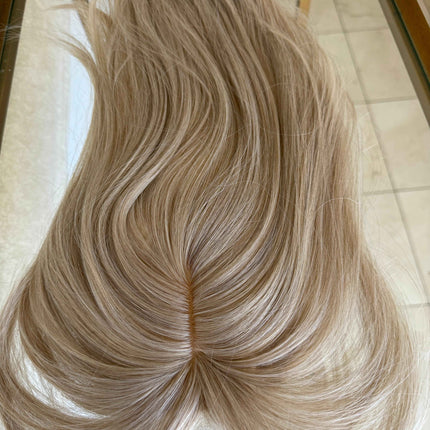 Till style ombre blonde hair toppers for women  /butterfly bangs