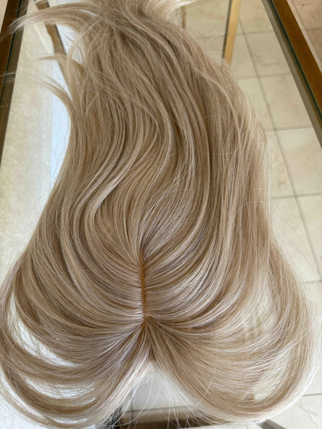 Till style ombre blonde hair toppers for women  /butterfly bangs