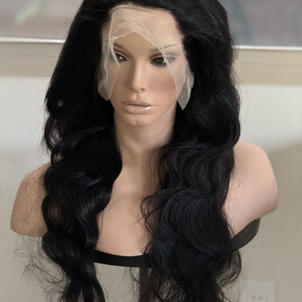 Loose body wave lace front human hair wig glue less wig pre-plucked baby hair