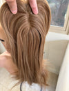 Till style brown hair toppers for women  /butterfly bangs