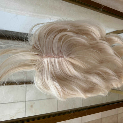 Till style  creamy white / white blonde  hair toppers for women  /bangs