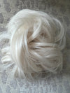 Tillstyle elastic messy bun hair piece curly hair bun pieces bleach blonde