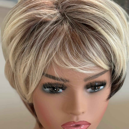 Tillstyle blonde short layered wig