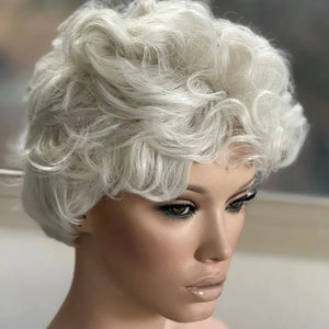 Tillstyle short synthetic wig — lightweight wig for women with thinning hair"-white short wig
#color-white