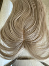 Till style ombre blonde hair toppers for women  /butterfly bangs