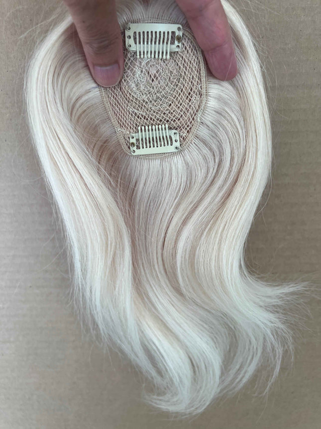 Tillstyle top hair piece 100%human hair light blonde #60