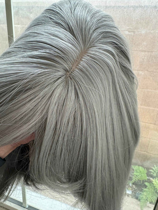 Tillstyle medium grey wig with bangs