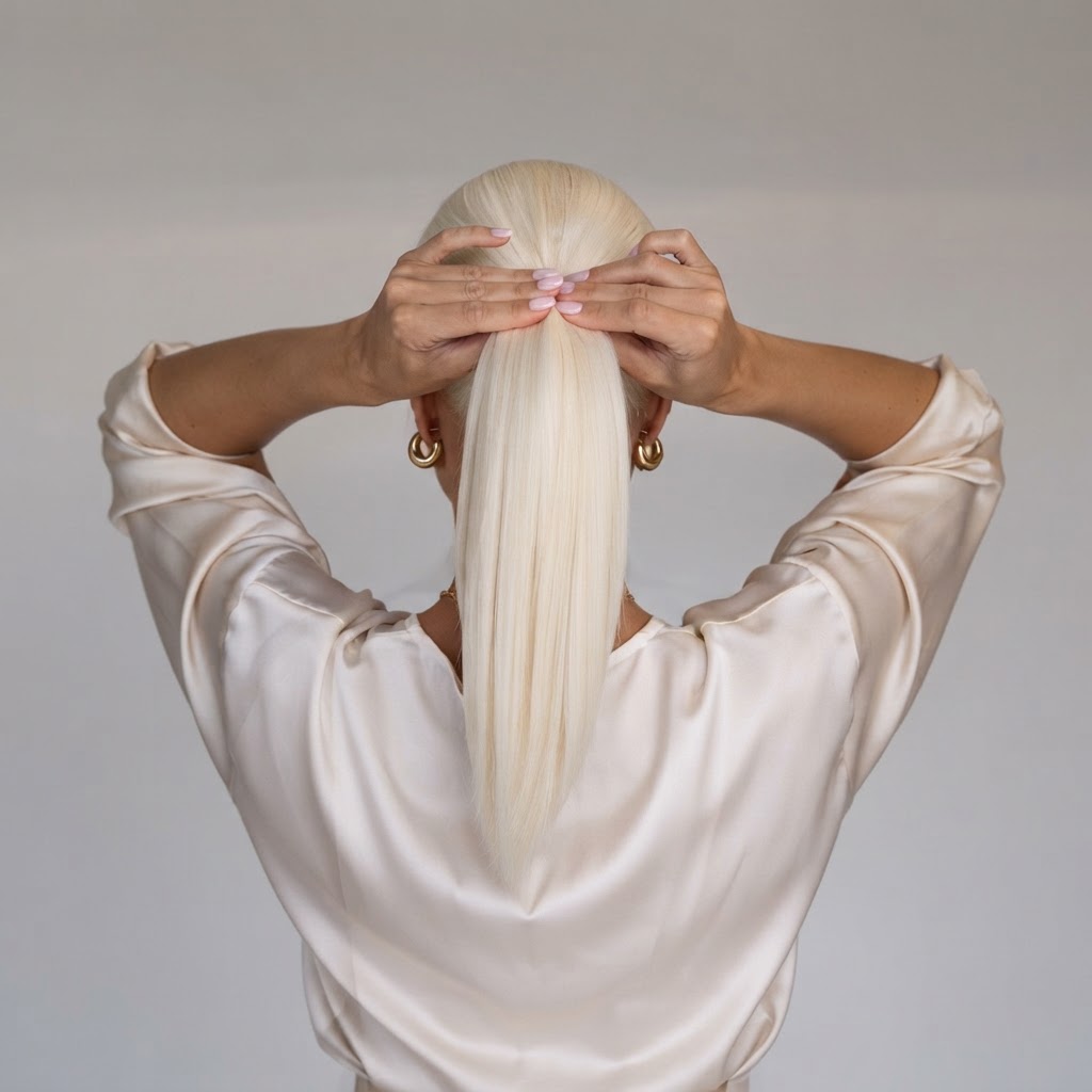 Claw Clip straight Ponytail Extension 16inch
