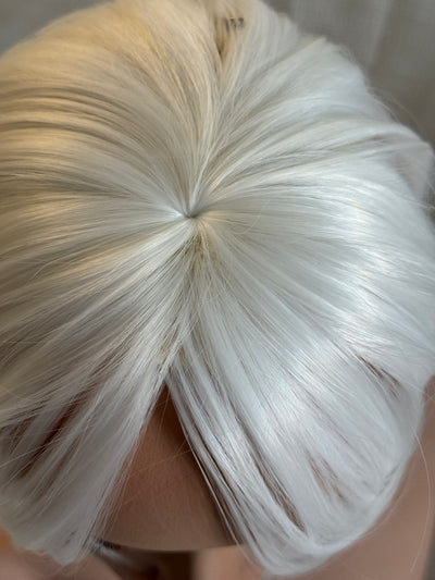 Tillstyle top hair piece white clip in hair toppers for thinning crown short hair styles