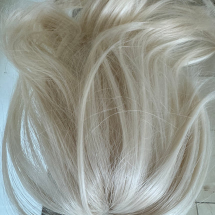 Tillstyle  white blonde clip in ponytail claw clip pony tail