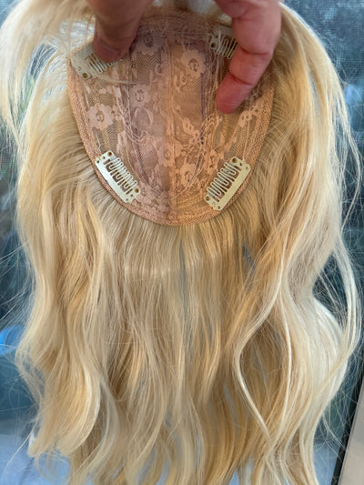 Till style  blonde  hair toppers for women  /bangs/body wave