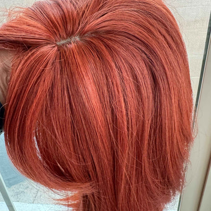 Tillstyle bright auburn hair topper 18 inch