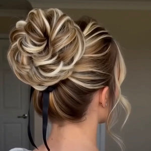 Large Messy Hair Bun Curly Synthetic hair