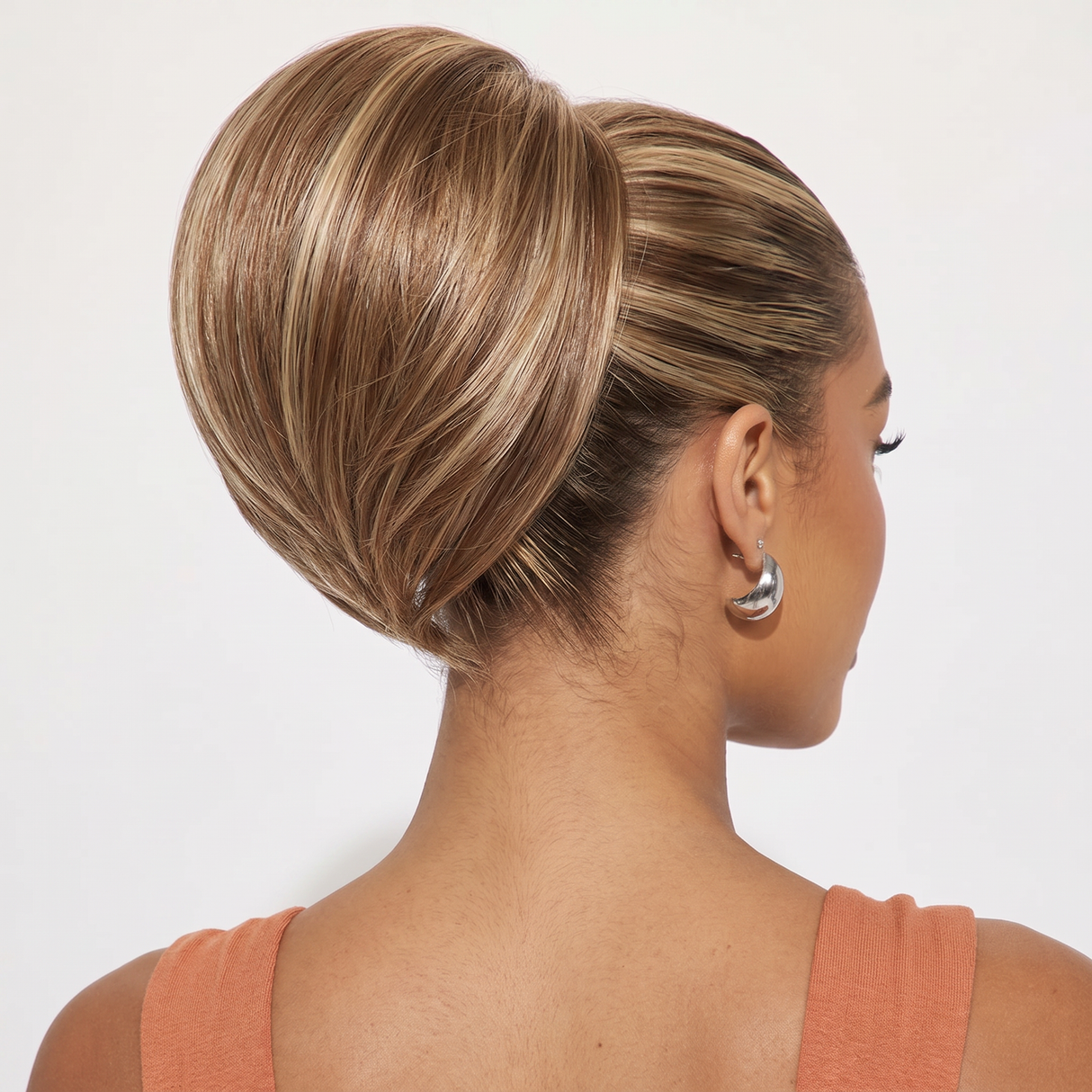 Short  clip in Ponytail straight  8 inch