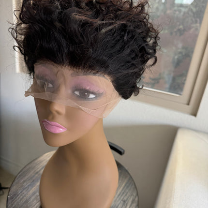 tillstyle black curlyhuman hair lace front wigs f